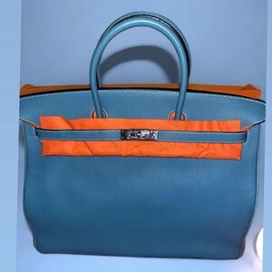 HERMES Birkin Bag 40 Togo Leather